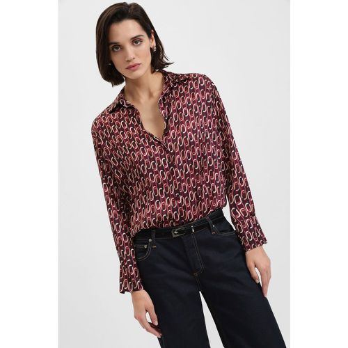 Camicia con collo classico stampa geometrica - Please - Modalova