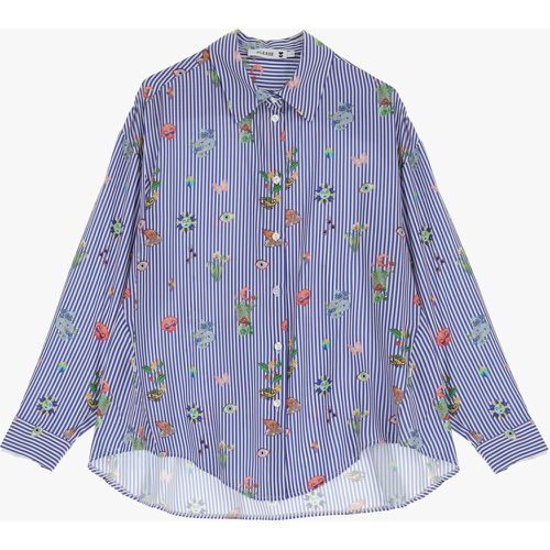 Camicia stampata a maniche lunghe - Please - Modalova