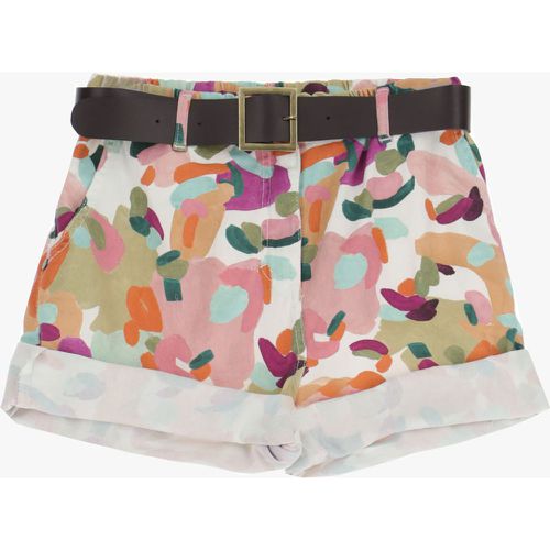 Shorts stampati con cintura - Please - Modalova