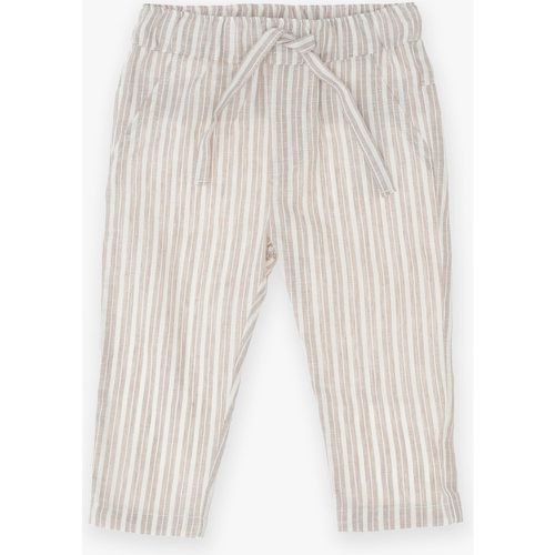 Pantaloni baby fantasia a righe con coulisse - Please - Modalova