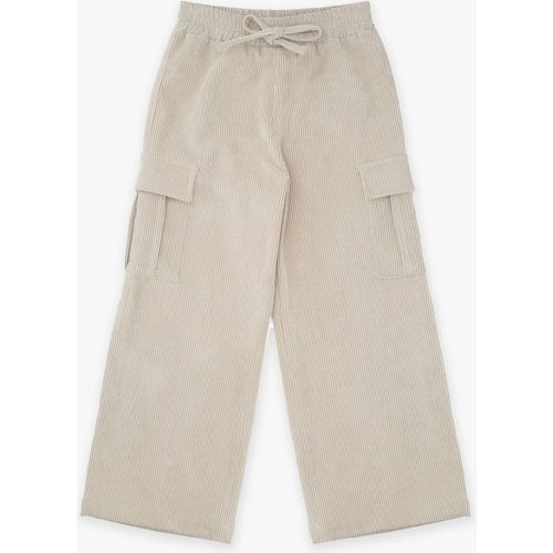 Pantaloni straight bambina con vita elasticizzata e tasche - Please - Modalova