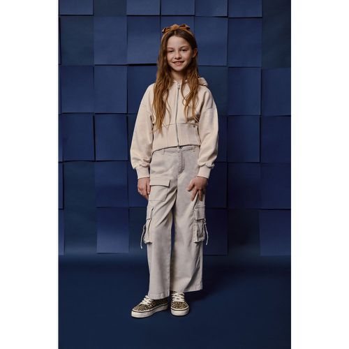 Pantaloni straight bambina con tasche applicate - Please - Modalova