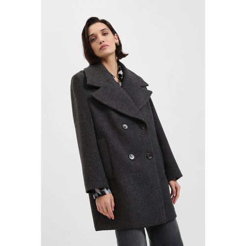 Cappotto con collo ampio e bottoni - Please - Modalova