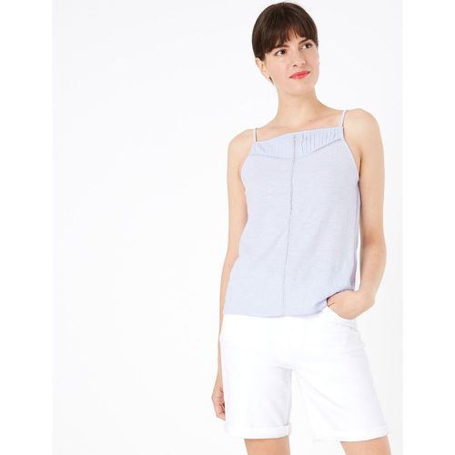 Pure Cotton Sleeveless Camisole Top blue - Marks & Spencer - Modalova