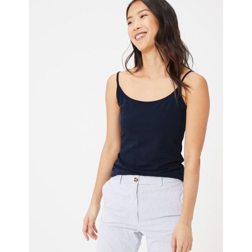 Cotton Fitted Cami Top navy - Marks & Spencer - Modalova