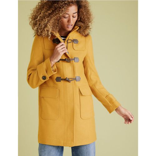 Duffle Coat with Wool yellow - Marks & Spencer - Modalova