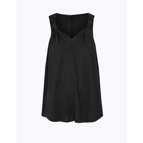 Modal V-Neck Sleeveless Vest black - Marks & Spencer - Modalova