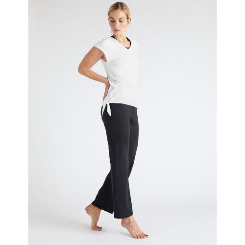 V-Neck Tie Side Short Sleeve Yoga Top - Marks & Spencer - Modalova
