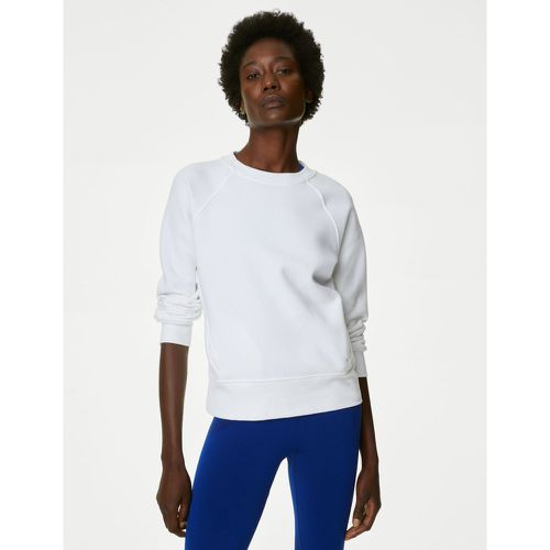 Cotton Crew Neck Sweatshirt white - Marks & Spencer - Modalova