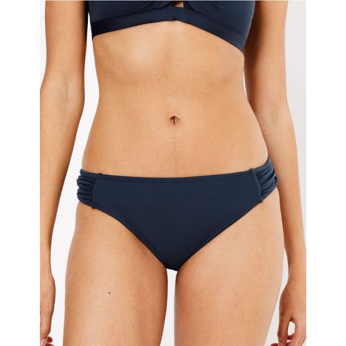 Side Ruched Hipster Bikini Bottoms - Marks & Spencer - Modalova