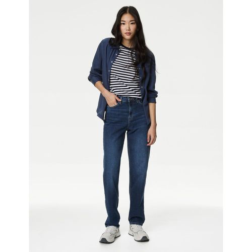 Boyfriend Ankle Grazer Jeans with Stretch navy - Marks & Spencer - Modalova