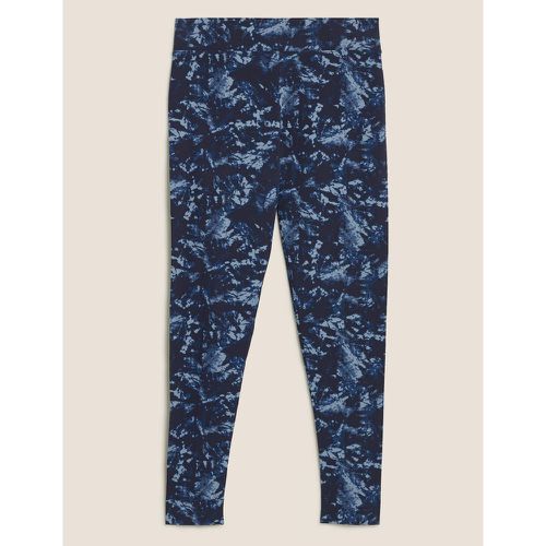 Printed High Waisted Leggings blue - Marks & Spencer - Modalova