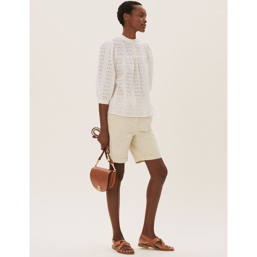 Pure Cotton Long Chino Shorts cream - Marks & Spencer - Modalova