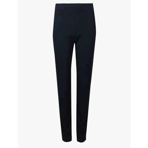 Jersey Slim Leg Trousers navy - Marks & Spencer - Modalova
