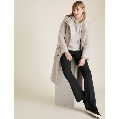 Jersey Slim Fit Bootcut Trousers - Marks & Spencer - Modalova