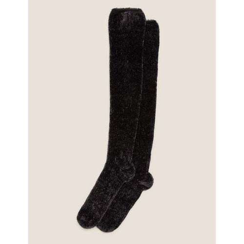 Velvet Cosy Knee High Socks black - Marks & Spencer - Modalova