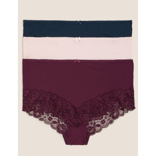 Pk Lace High Rise Shorts purple - Marks & Spencer - Modalova