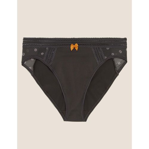 Microfibre & Printed Mesh Shorts black - Marks & Spencer - Modalova