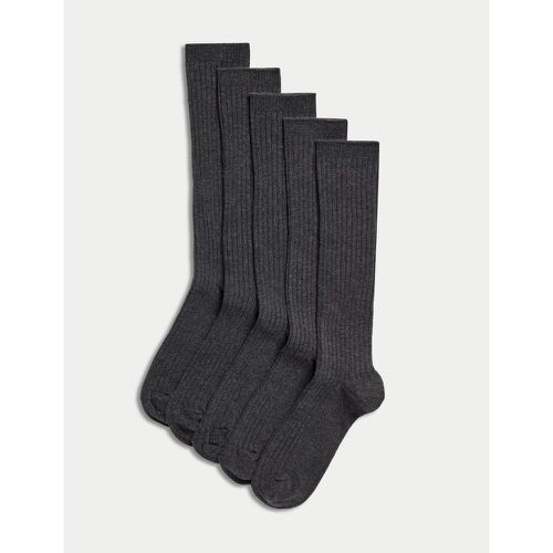Pack of Long Ribbed School Socks - Marks & Spencer - Modalova