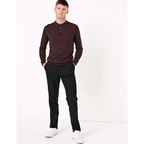 Slim Fit Stretch Trousers black - Marks & Spencer - Modalova
