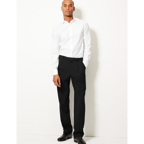Regular Fit Twin Pleated Trousers - Marks & Spencer - Modalova