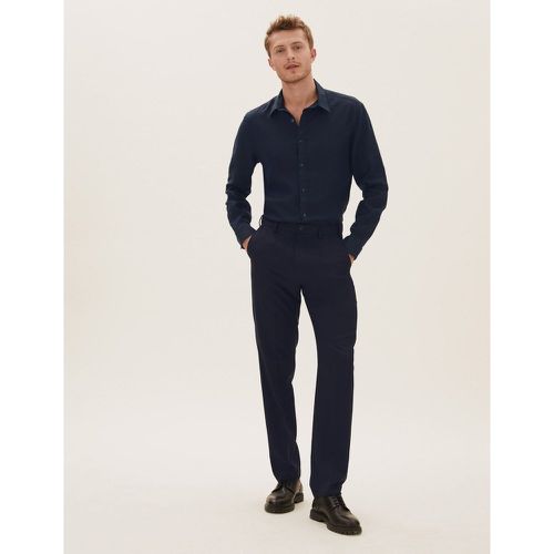 Regular Fit Flat Front Trousers - Marks & Spencer - Modalova