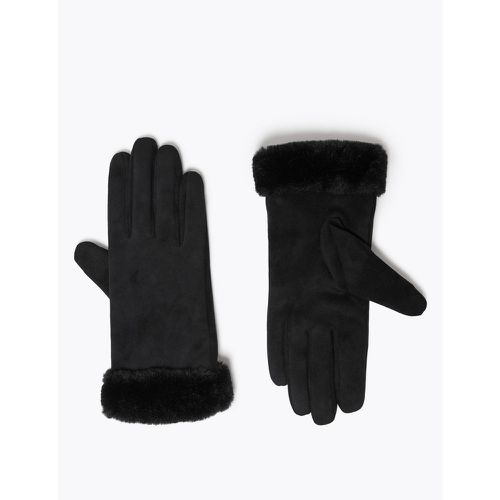 Faux Sheepskin Gloves black - Marks & Spencer - Modalova