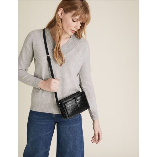 Leather Tab Detail Cross Body Bag - Marks & Spencer - Modalova