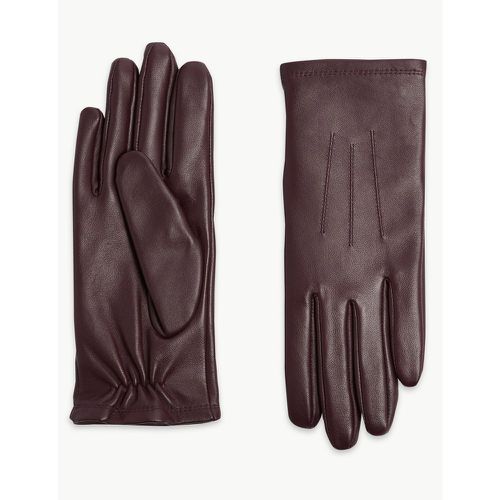 Leather Gloves red - Marks & Spencer - Modalova