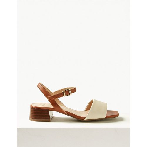 Ankle Strap Block Heel Sandals brown - Marks & Spencer - Modalova