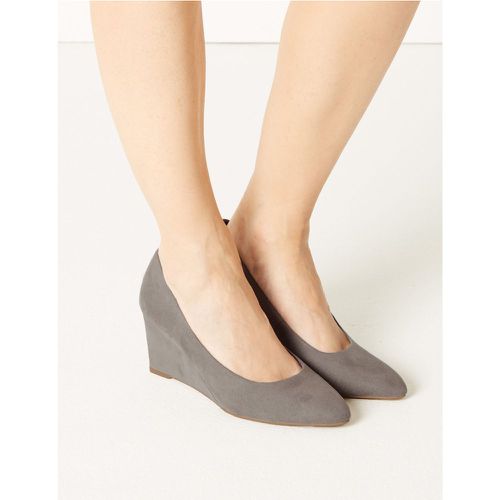 Wedge Court Shoes grey - Marks & Spencer - Modalova