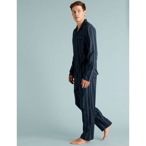 Brushed Cotton Striped Pyjama Set blue - Marks & Spencer - Modalova