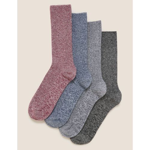 Pack Casual Ribbed Socks red - Marks & Spencer - Modalova