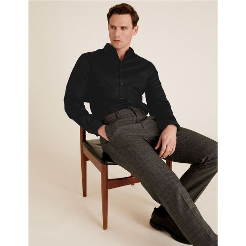 Tailored Fit Pure Cotton Textured Shirt - Marks & Spencer - Modalova
