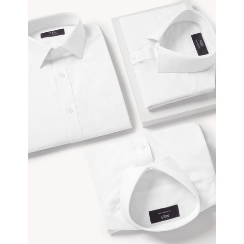 Pack Tailored Fit Short Sleeve Shirts - Marks & Spencer - Modalova