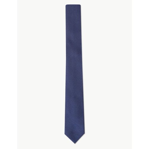 Skinny Textured Tie navy - Marks & Spencer - Modalova
