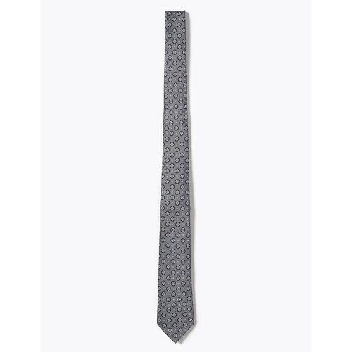 Slim Geometric Tie grey - Marks & Spencer - Modalova