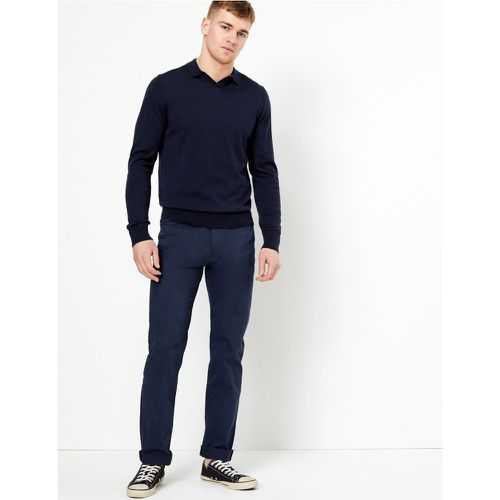 Straight Fit 5 Pocket Stretch Trousers - Marks & Spencer - Modalova