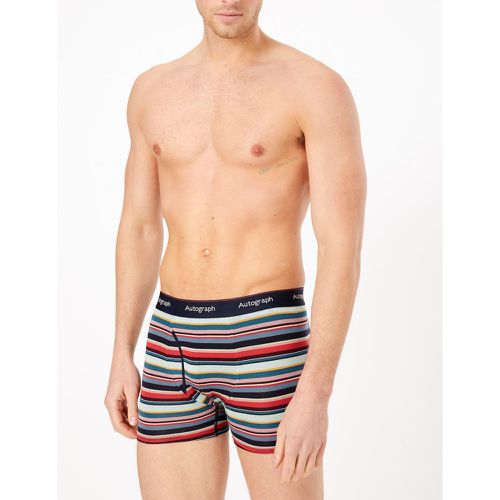 Pack Premium Cotton Striped Trunks -coloured - Marks & Spencer - Modalova