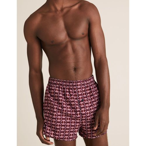 Pack Pure Cotton StayNew™ Woven Boxers -coloured - Marks & Spencer - Modalova