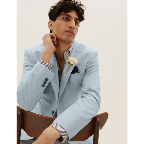 Pastel Slim Fit Jacket with Stretch - Marks & Spencer - Modalova