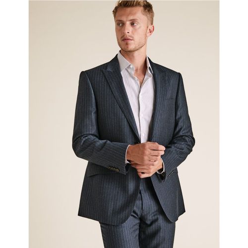 Tailored Fit Pure Wool Pinstripe Jacket - Marks & Spencer - Modalova