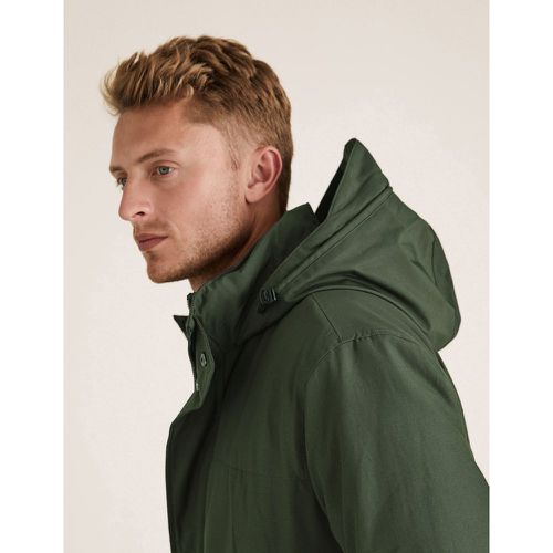 Double Collar Technical Jacket with Stormwear™ green - Marks & Spencer - Modalova