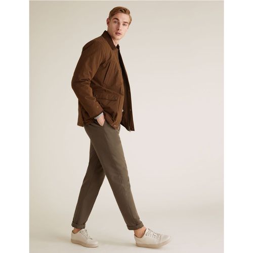 Cotton Country Parka Jacket with Stormwear™ brown - Marks & Spencer - Modalova