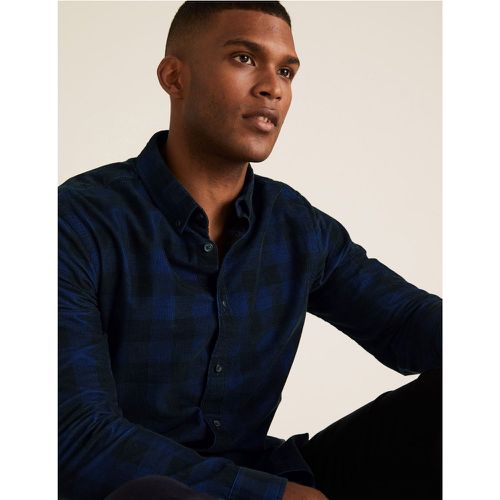 Corduroy Check Shirt blue - Marks & Spencer - Modalova