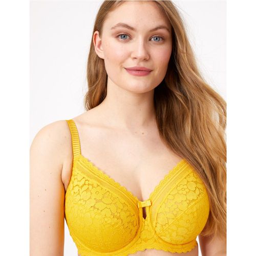 Cotton & Lace Underwired Full Cup Bra F-H yellow - Marks & Spencer - Modalova