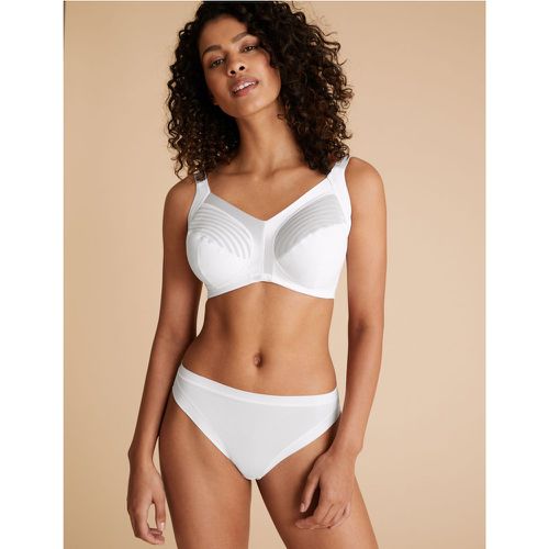 Total Support Striped Non-Wired Full Cup Bra B-G - Marks & Spencer - Modalova