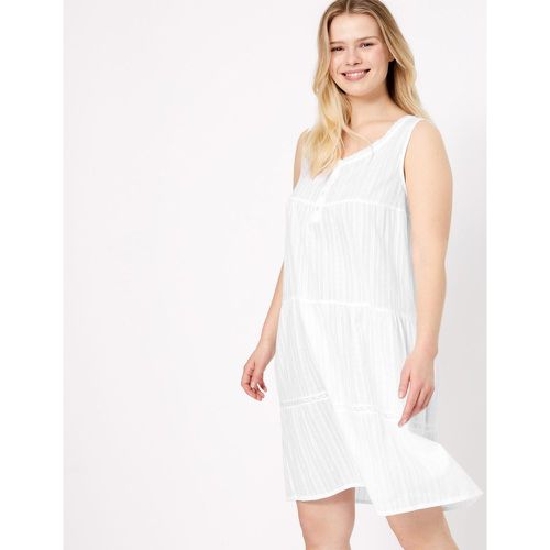 Cotton Broderie Nightdress white - Marks & Spencer - Modalova
