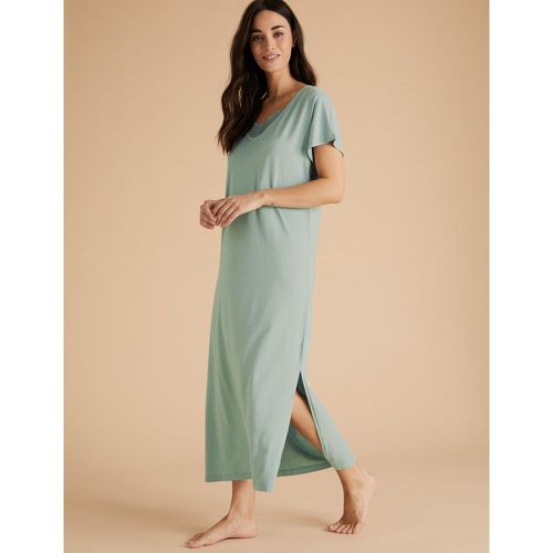 Cool Comfort™ Lace Trim Nightdress green - Marks & Spencer - Modalova