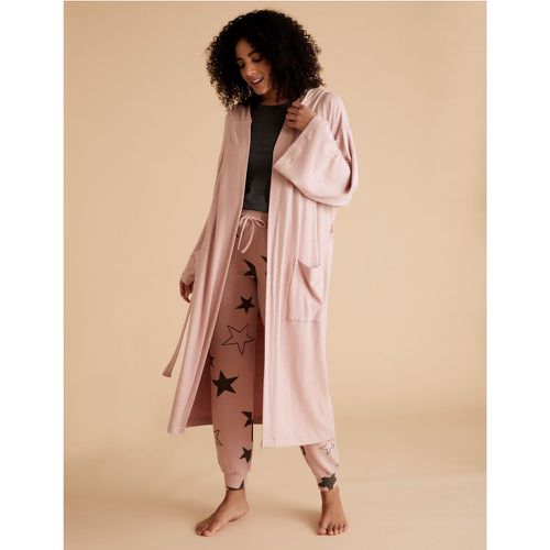 Cosy Hooded Lounge Wrap pink - Marks & Spencer - Modalova
